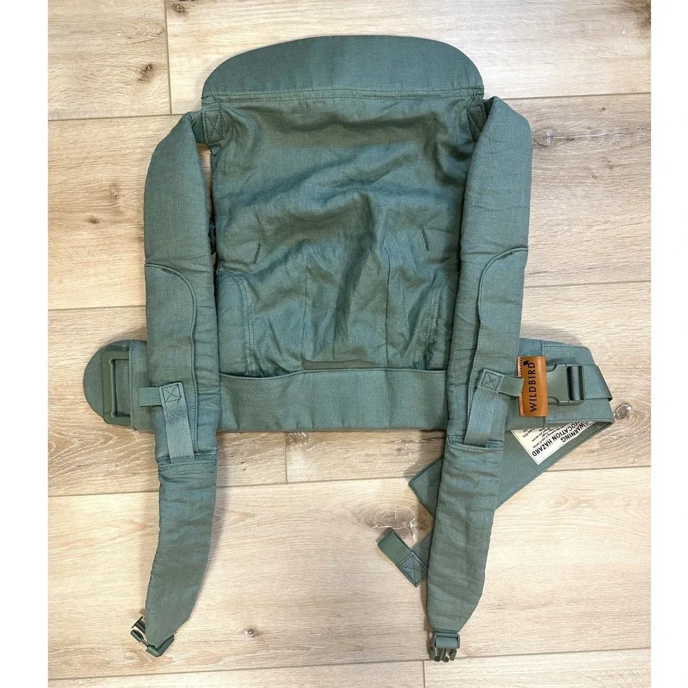 Wildbird Aerial Buckle Carrier Acadian Green Linen Adjustable XS-XL NWOT
